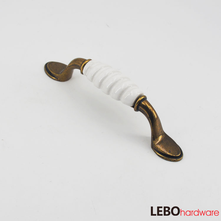 Traditional  Classic  Ceramic Porcelain Cabinet Pulls Door  Drawer Dresser  Furniture Handles   