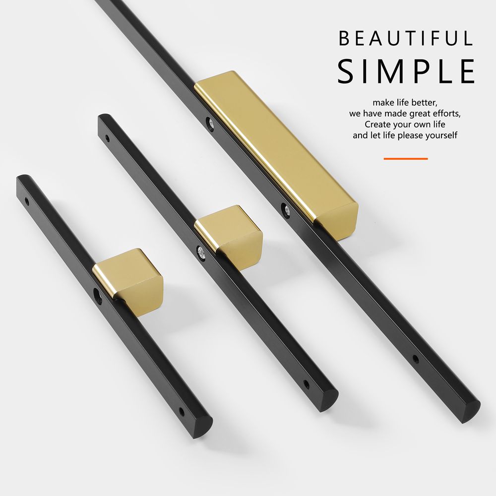 Aluminium  Assemble double colors Furniture Profile   Cabinet Pull