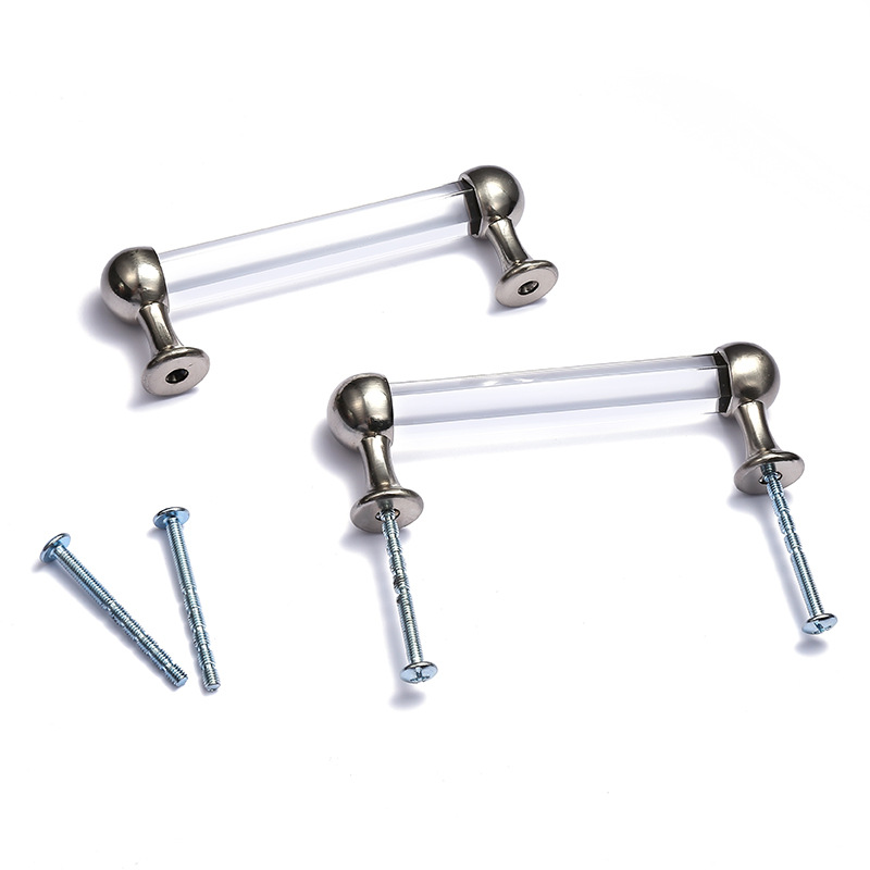 Retro Style Crystal Zamak Cabinet Pulls Furniture Handle 