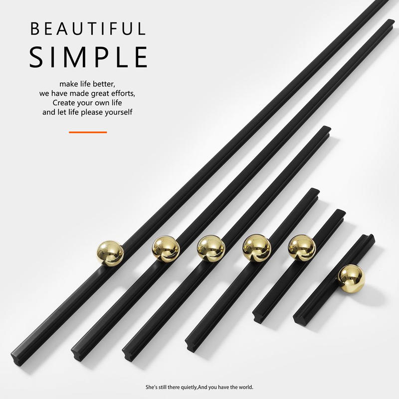 New Fashion  Aluminium Ball Assemble Double Colors Furniture Profile   Cabinet Pull