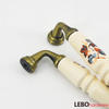  Butterfly printing Ceramic Porcelain Cabinet Pulls Door  Drawer Dresser  Furniture Handles   