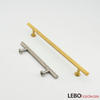 Knurled  traditional Iron T bar Cabinet Pulls Furniture Handle 