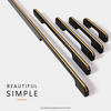 Classic   Aluminium double colors Furniture handle  Cabinet Pull