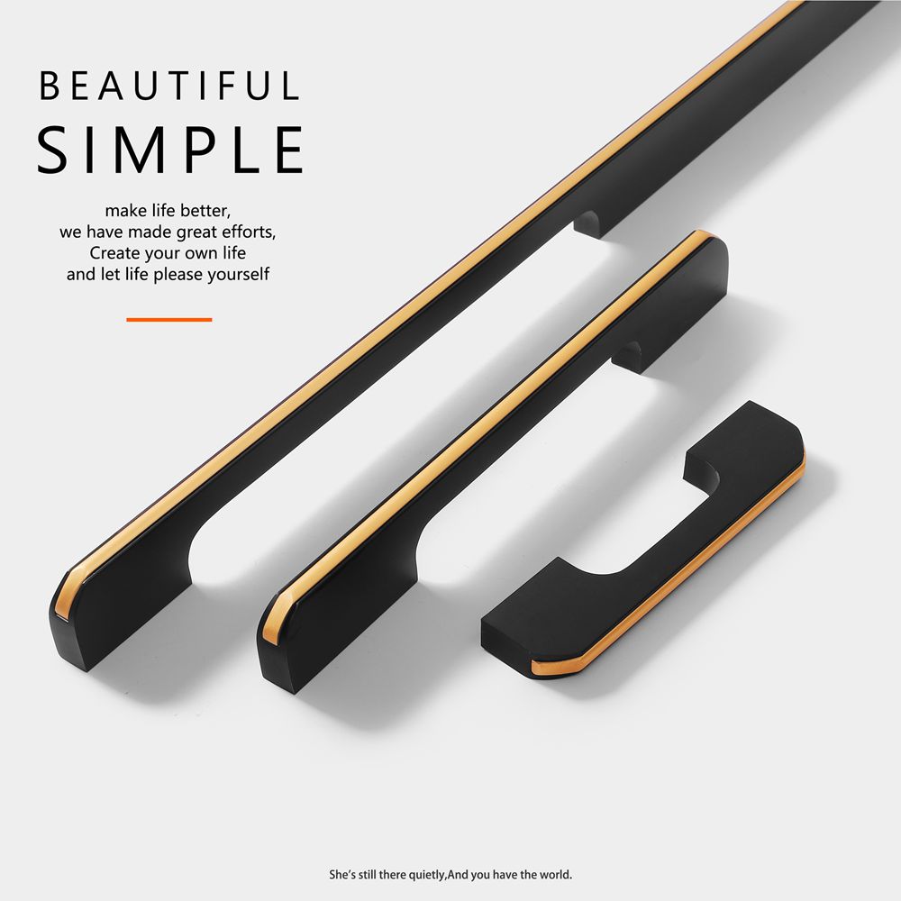 Classic   Aluminium double colors Furniture handle  Cabinet Pull