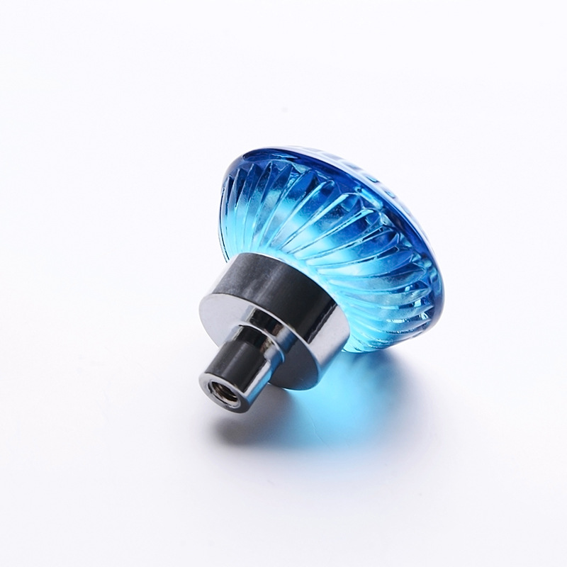 Crystal Glass Aluminium base Furniture knob Cabinet Pull