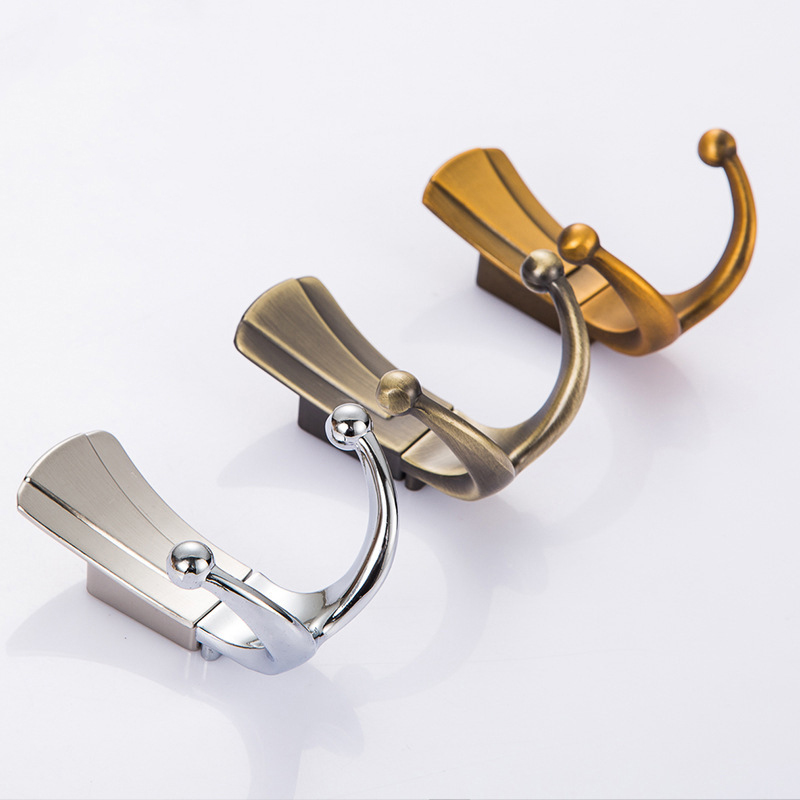 Fashion Zamak  Black Gold Grey Coat Hooks Closet Hooks