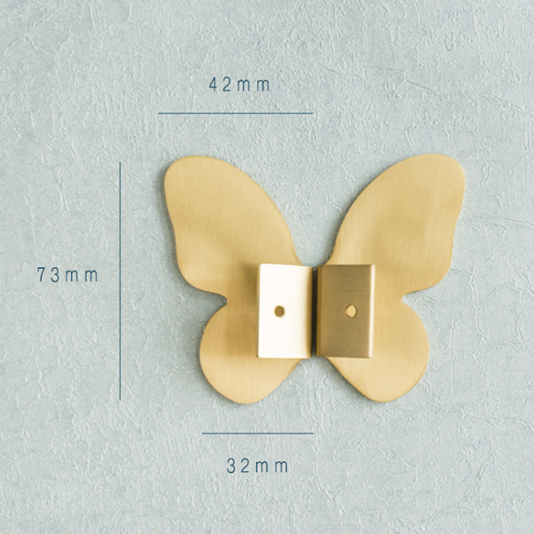 Luxury  Brass Butterfly design   Furniture knob  Cabinet Pull