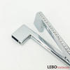 High quality Luxury K9 CrystalZamak  cabinet pulls furniture handle 