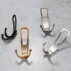Fashion Zamak  Black Gold Grey Coat Hooks Closet Hooks