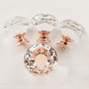 K9 Crystal Glass  Diamond shape Transparency Color  Zamak Base   Furniture Knob  Cabinet Pull  