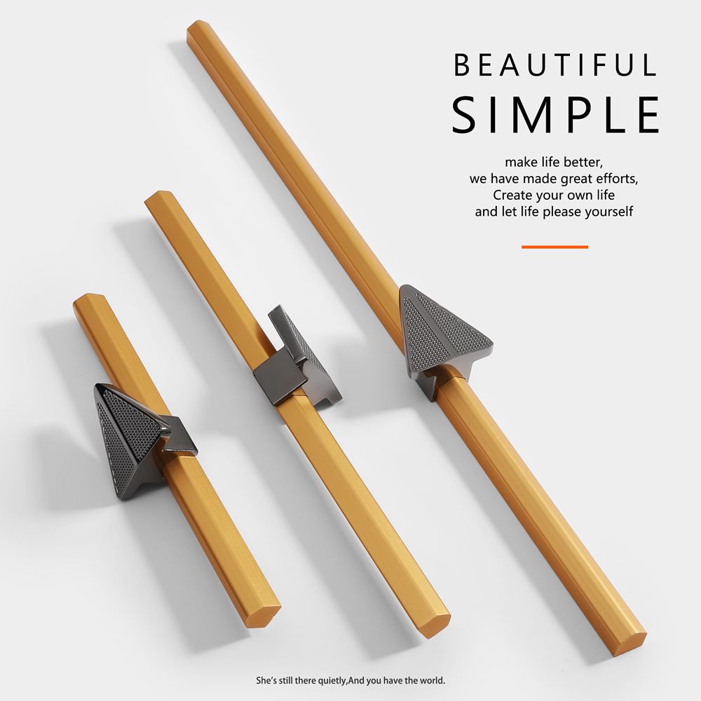 Nordic style  simple modern  Aluminium assemble double colors Furniture handle  Cabinet Pull