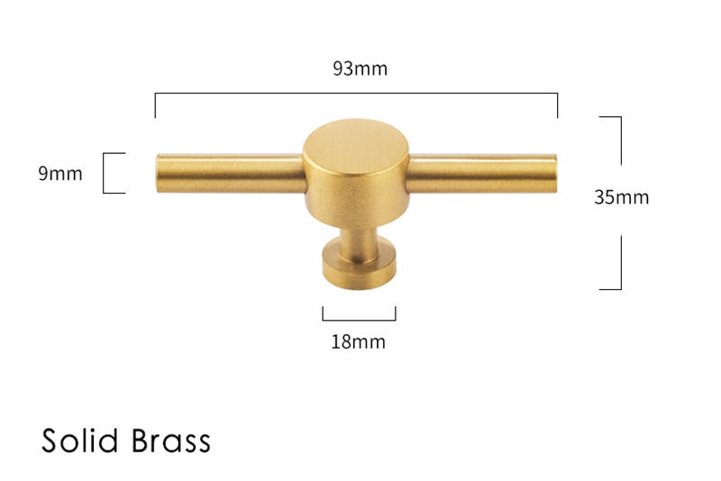 Luxury  Brass  simple modern design   Furniture knob  Cabinet Pull  in 2022