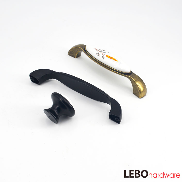 Classic style Ceramic Porcelain  Cabinet Pulls Door  Drawer Dresser  Furniture Handles   
