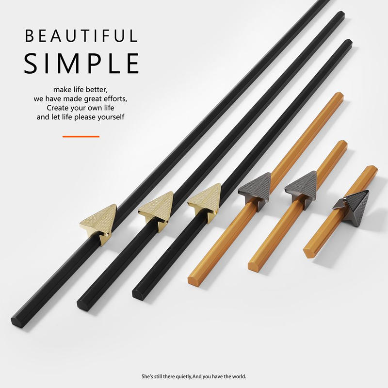 Nordic style  simple modern  Aluminium assemble double colors Furniture handle  Cabinet Pull