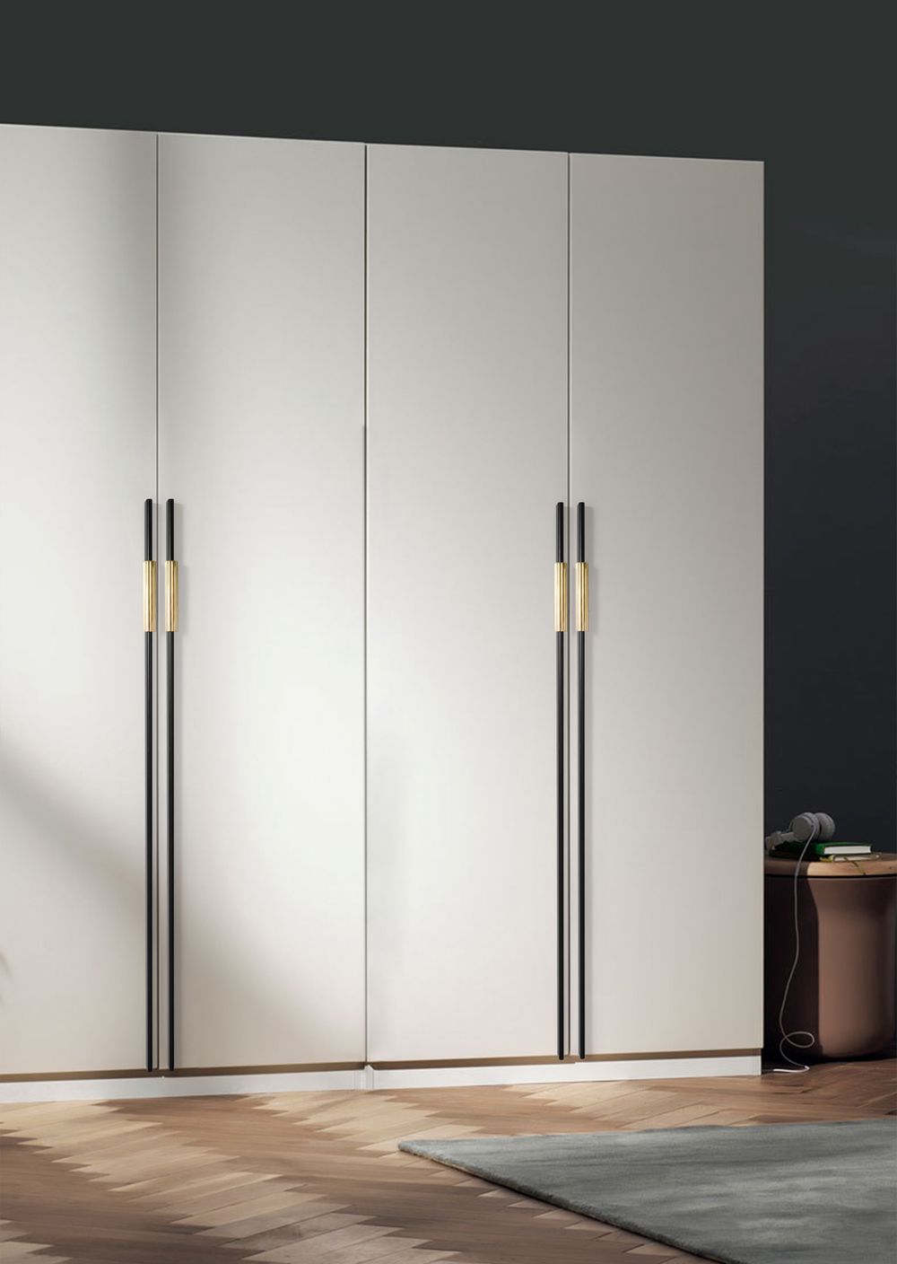 New Aluminium  Assemble double colors Furniture Profile   Cabinet Pull