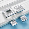 High Quality Square Diamond Shape  K9 Crystal Zamak  Cabinet Pulls Furniture Handle 