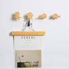 Wooden Cute Animal Design Coat hook for Living Room Bedroom     