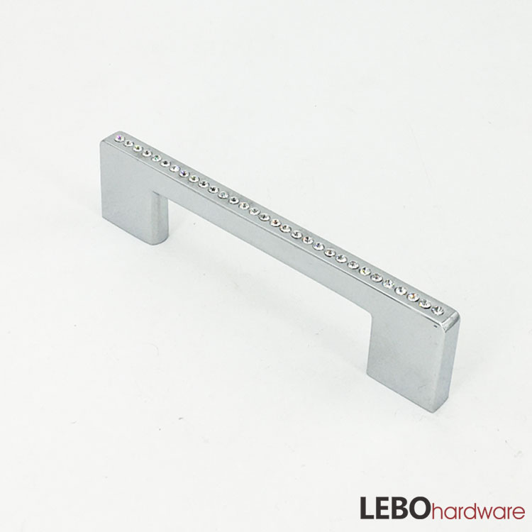 High quality Luxury K9 CrystalZamak  cabinet pulls furniture handle 