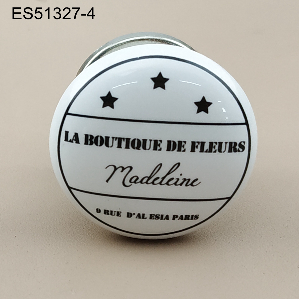 Ceramic Porcelain  Cabinet Pulls Door  Drawer Dresser  Furniture knob 