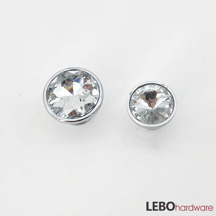 K9 Crystal transparency  Zamak base   Furniture knob  Cabinet Pull  