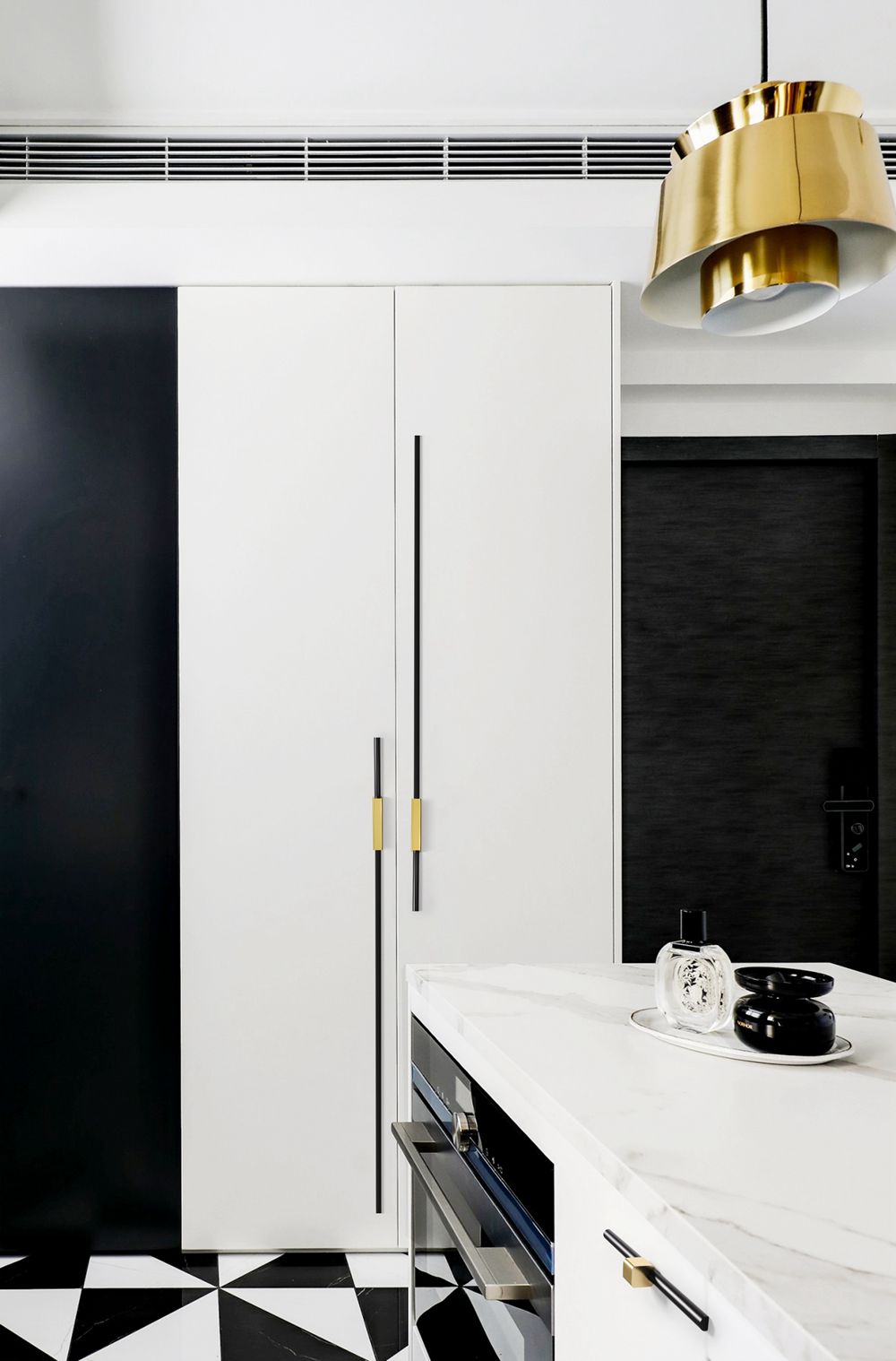 Aluminium  Assemble double colors Furniture Profile   Cabinet Pull