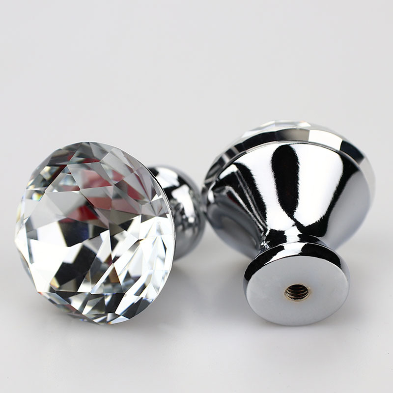 K9 Crystal transparency  Zamak base   Furniture knob  Cabinet Pull  