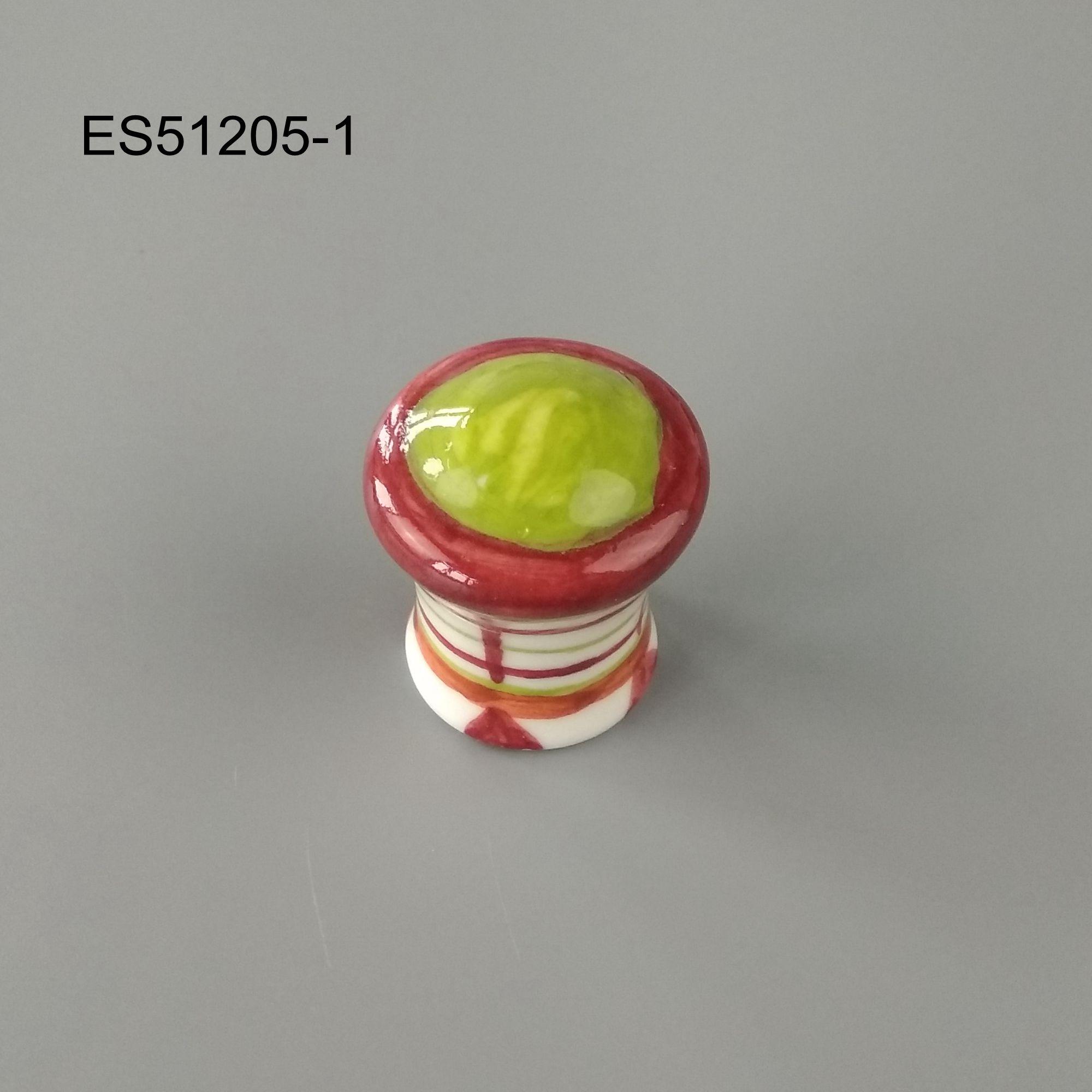  Hand paint Ceramic Porcelain  mushroom shape  Cabinet Pulls Door  Drawer Dresser  Furniture knob 