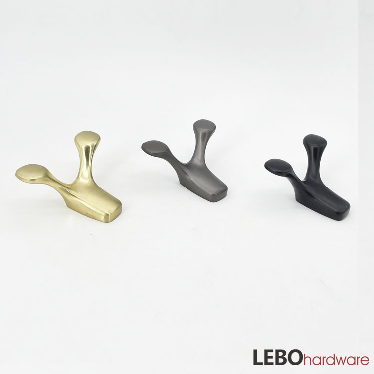 Fashion Zamak  Black Gold Grey Coat Hooks Closet Hooks 