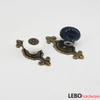 European traditional  Ceramic Porcelain  assemble Cabinet Pulls Door  Drawer Dresser  Furniture knob 