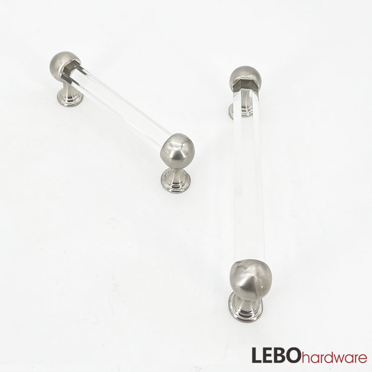 Retro Style Crystal Zamak Cabinet Pulls Furniture Handle 