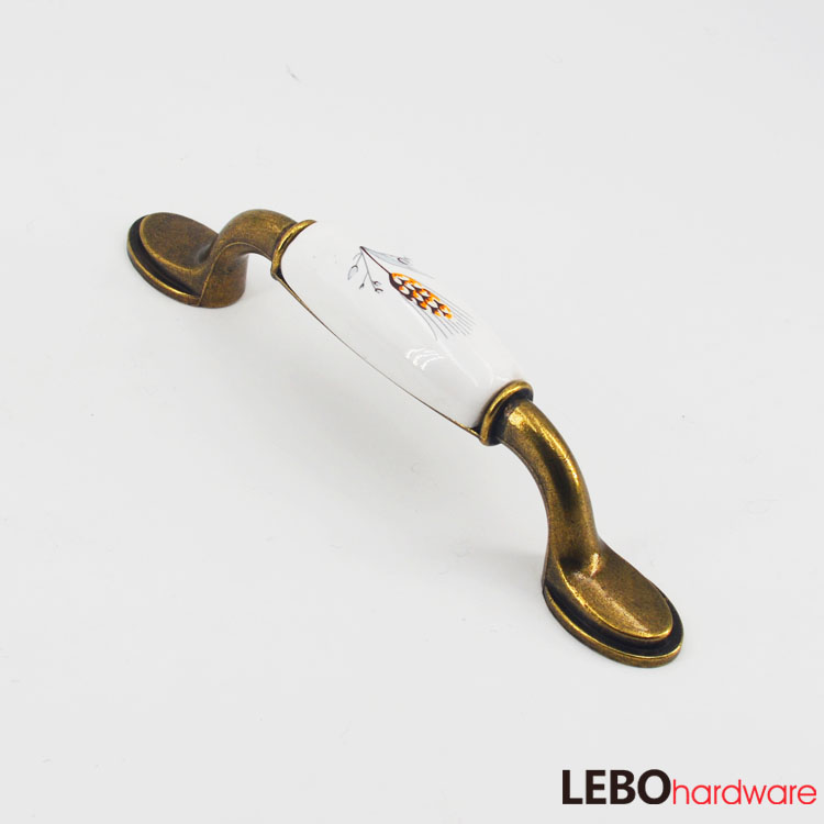 Traditional  Classic  Ceramic Porcelain Cabinet Pulls Door  Drawer Dresser  Furniture Handles   