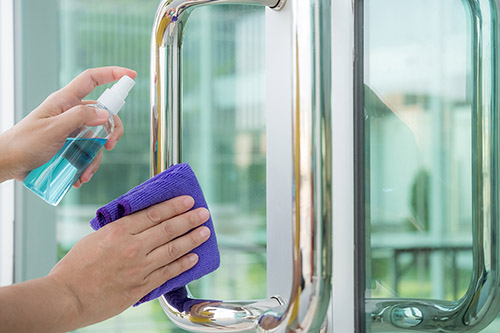 100.Disinfect Door Handles