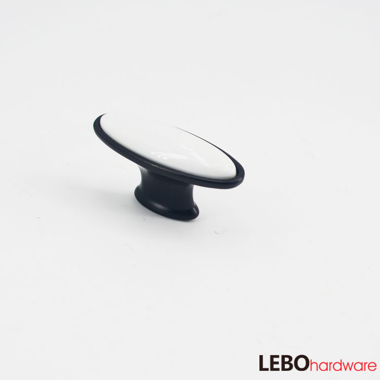 Solid Color Ceramic Porcelain  Cabinet Pulls Door  Drawer Dresser  Furniture Handles   
