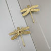Luxury  Brass Dragonfly shape   Furniture knob  Cabinet Pull  in 2022