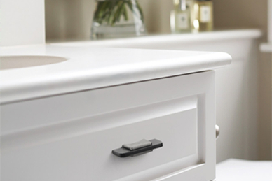 The black and gray combination handles