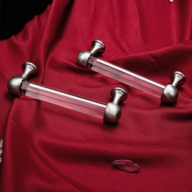 Retro Style Crystal Zamak Cabinet Pulls Furniture Handle 