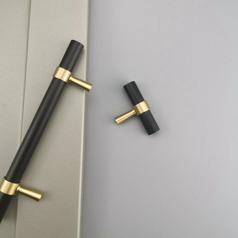 Luxury  Brass Walnut   simple modern design   Furniture knob  Cabinet Pull