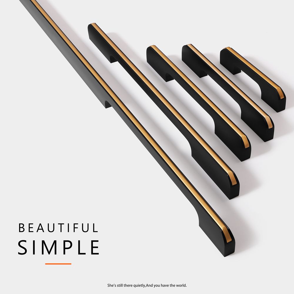 Classic   Aluminium double colors Furniture handle  Cabinet Pull