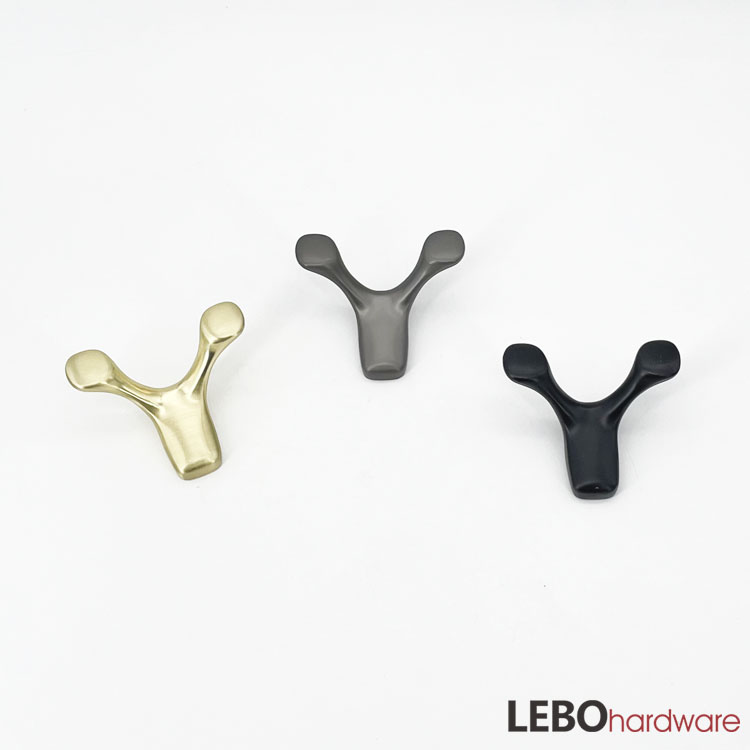 Fashion Zamak  Black Gold Grey Coat Hooks Closet Hooks 