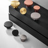 Contemporary Knurle Brass Simple Modern Design Furniture Knob Cabinet Pull