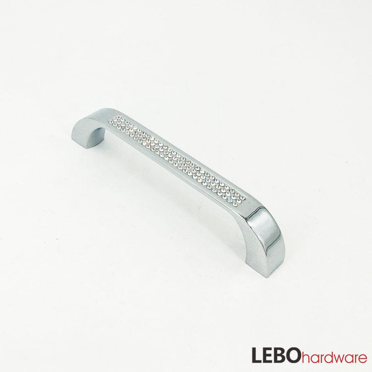 Luxury fashion style  K9 Crystal  fashion Zamak  cabinet pulls furniture handle 