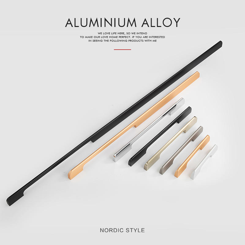 Classic Modern Simple  Aluminium  Furniture Handle  Knob Cabinet Pull  