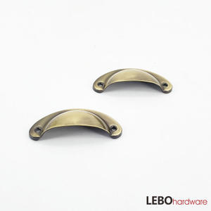 Traditional Iron Cup Cabinet Pulls Furniture Handle 