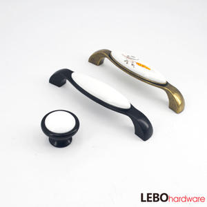 Classic style Ceramic Porcelain  Cabinet Pulls Door  Drawer Dresser  Furniture Handles   