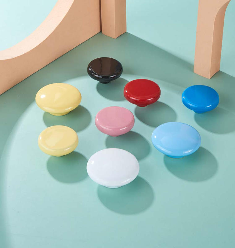 Ceramic Porcelain colored pumpkin  Cabinet Pulls Door  Drawer Dresser  Furniture knob 