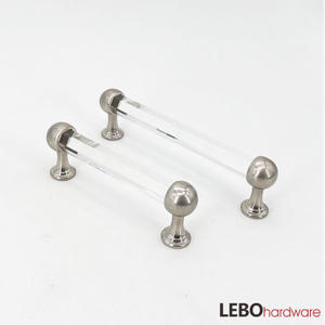 Retro Style Crystal Zamak Cabinet Pulls Furniture Handle 