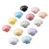 Ceramic Porcelain  Shell Shape Colored   Cabinet Pulls Door  Drawer Dresser  Furniture Knob 
