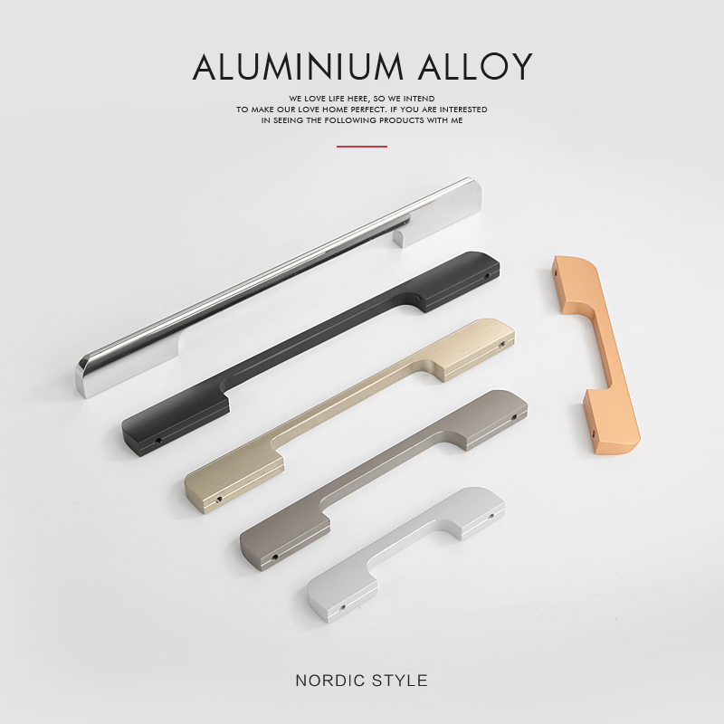 Classic Modern Simple  Aluminium  Furniture Handle  Knob Cabinet Pull  