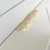 Luxury leaf design   Brass  Furniture knob  Cabinet Pull