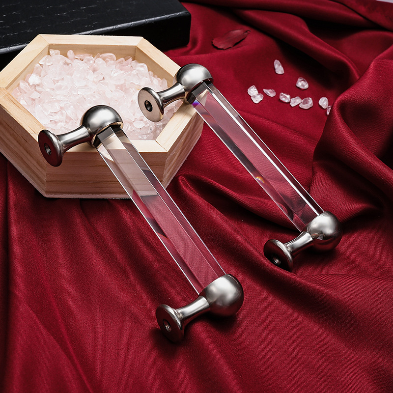Retro Style Crystal Zamak Cabinet Pulls Furniture Handle 